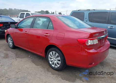 2013 Toyota Corolla Le z USA, uszkodzony, nr VIN 5YFBU4EE3DP146588